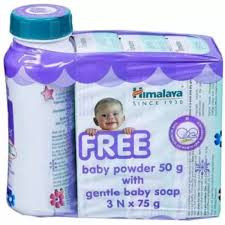 HIMALAYA GENTLE BABY SOAP 3N 70G BABY POWDER FREE 30G