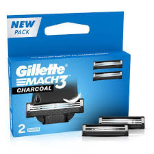 GILLETTE MACH 3 CHARCOAL 2BLADE
